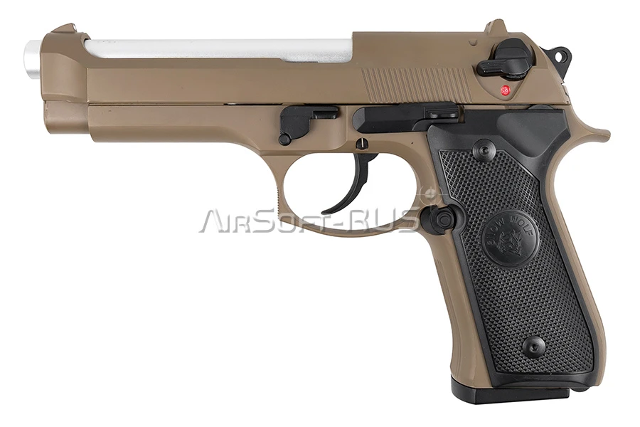 Пистолет Snow Wolf Beretta M92F GBB TAN (DC-SW-03-2 TN[1])