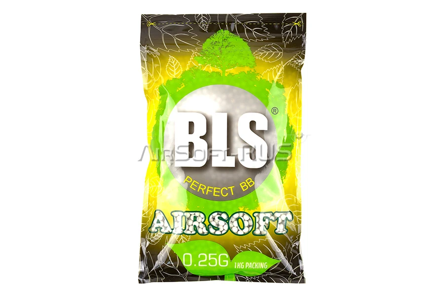 Шары BLS 0.25гр 4000шт биоразлагаемые белые (1KG-PLA25)