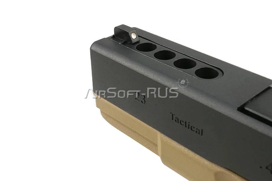 Пистолет WE Glock 23 Gen.4 TAN GGBB (GP620B-TAN-WE)