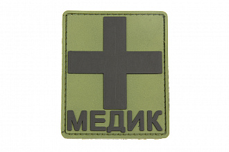 Патч TeamZlo Медик с крестом 8*7 см ПВХ (TZ0117OD)