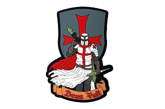 Патч ORC TACTIC Deus Vult рыцарь ПВХ (TZ0414)