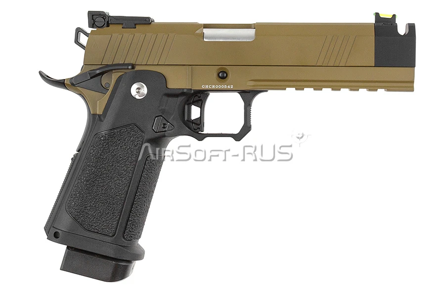 Пистолет Arcturus Hi-Capa 4.3" DG Tempest  W/Compensator BLK-TAN (AT-GHC-T4C-BT)