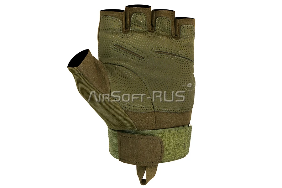 Перчатки тактические ASR SOLAG half-finger OD (ASR-G078G)