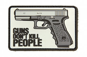 Патч TeamZlo "Glock Guns don't kill" ПВХ (TZ0049)