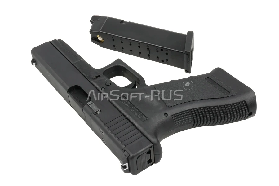 Пистолет WE Glock 17 Gen 3 с тактическим затвором GBB BK (GP650-17-BK)