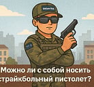Можно ли носить с собой страйкбольный пистолет и нужно ли разрешение на его ношение?