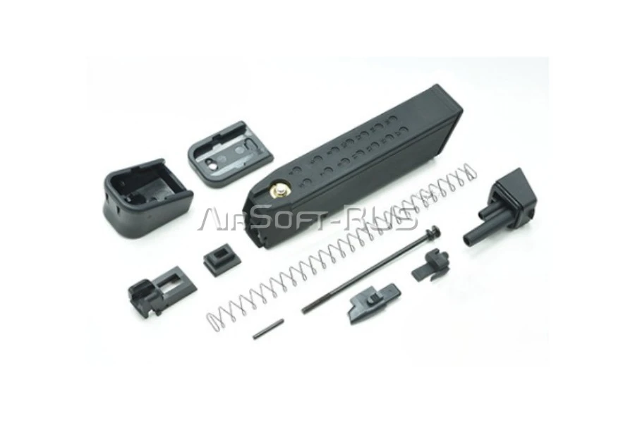 Полный рем. комплект магазина Guarder для Glock 17/18C/19/22/26/34 9mm BK TM (GLK-146(A)BK)