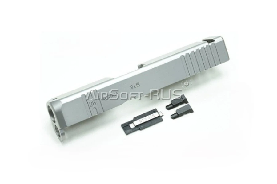 Затвор Guarder для Glock 26 Gen 3 Custom Silver TM (GLK-75(SV))