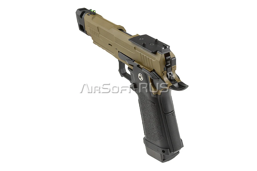 Пистолет Arcturus Hi-Capa 4.3" Vanguard w/Optics Ready Slide & Compensator BK-TAN (AT-GHC-V4C-OR-BT)