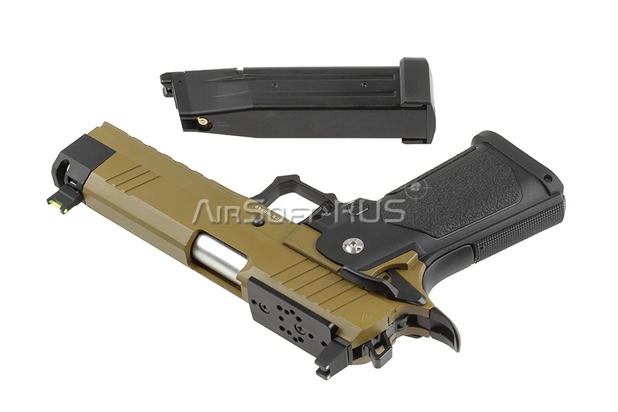 Пистолет Arcturus Hi-Capa 4.3 DG Tempest W/Optics Ready Slide/Compensator BK-TAN (AT-GHC-T4C-OR-BT)