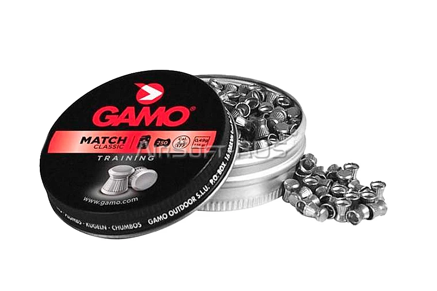 Пули пневматические GAMO Match 4,5 мм 0,49 гр 250 шт (AG-6320024)