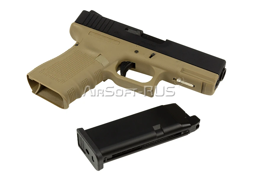 Пистолет WE Glock 23 Gen.4 TAN GGBB (DC-GP620B-TAN-WE) [1]