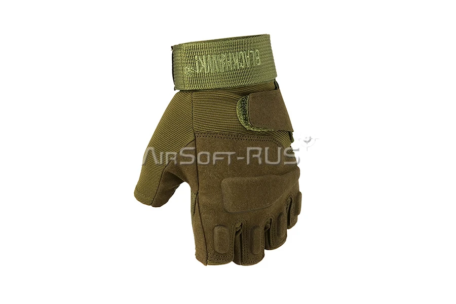 Перчатки тактические ASR SOLAG half-finger OD (ASR-G078G)