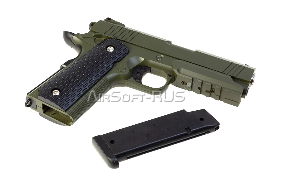 Пистолет  Galaxy Colt 1911PD Green spring (G.25G)