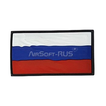 Патч ПВХ Флаг России развевающийся (50х90 мм) Stich Profi OD (SP78583OD)