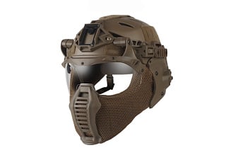 Шлем Wendy 3.0 WoSporT с полной защитой лица TAN (HL-109-T)