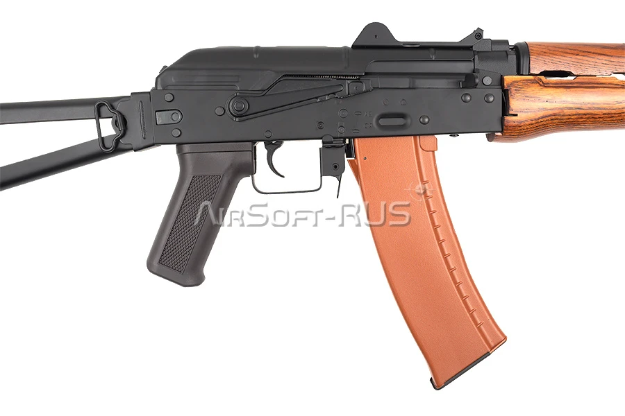 Автомат Cyma АКС-74У, с деревянным цевьём (CM045A)