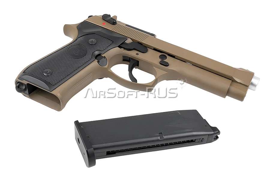 Пистолет Snow Wolf Beretta M92F GBB TAN (DC-SW-03-2 TN[1])