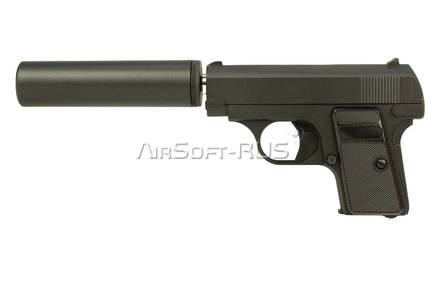 Пистолет Galaxy Colt 25 с глушителем mini spring (G.1A)