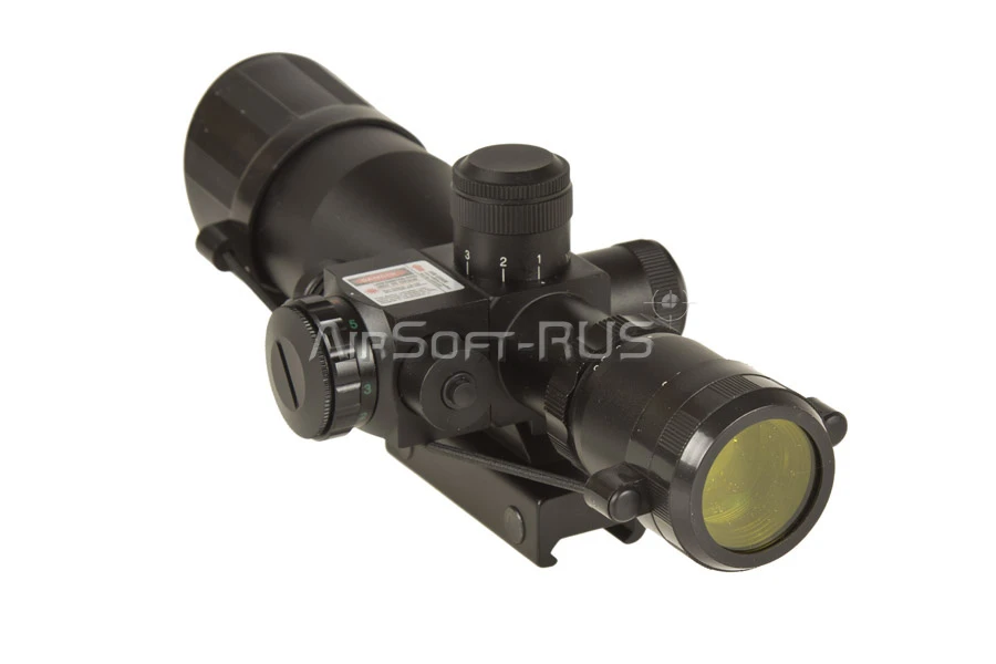 Прицел оптический Marcool M8 LS 2.5-10X40E Rifle Scope с встроенным красным ЛЦУ (HY1142)