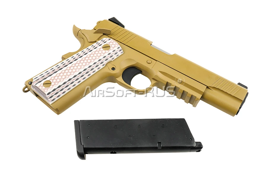 Пистолет WE Colt M45A1 TAN (GP132(TAN))