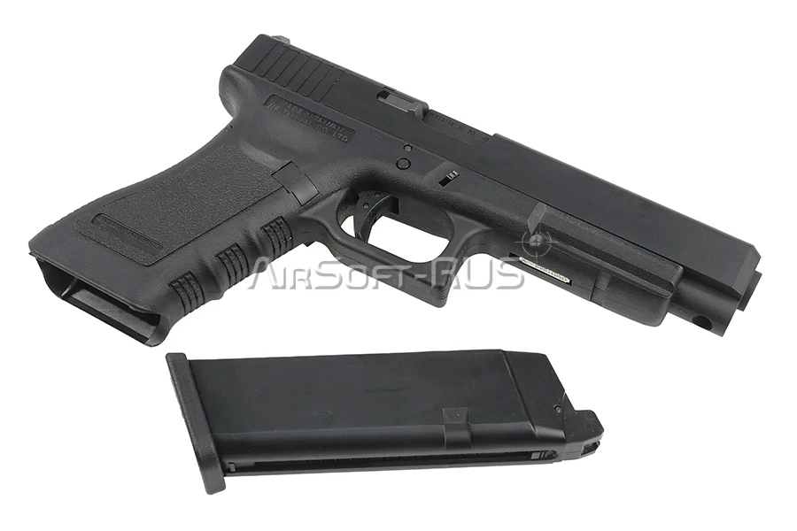 Пистолет WE Glock 34 с тактическим затвором GBB BK (GP650-34-BK)