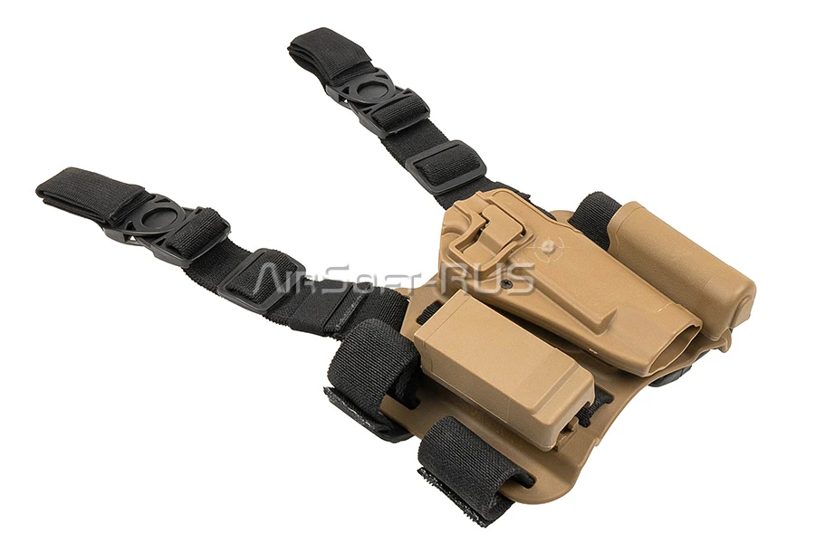 Набедренная кобура T&D Blackhawk Serpa для Colt 1911 TAN (DC-ST512-MF-1911 TN) [1]