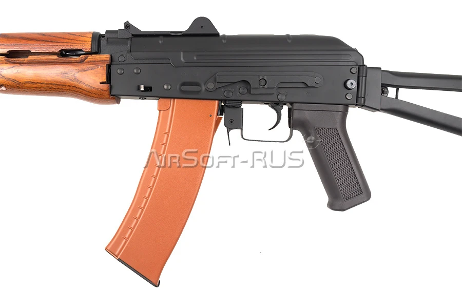 Автомат Cyma АКС-74У, с деревянным цевьём (CM045A)