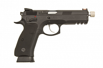 Пистолет KJW CZ SP-01 Shadow с резьбой для установки глушителя GGBB (GP438TB)