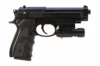 Пистолет Galaxy Beretta M92 с ЛЦУ spring (G.052BL)