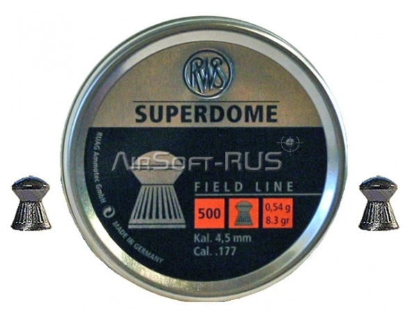 Пули пневматические RWS SUPERDOME 4,5 мм 0,54 гр 500 шт (AG-RWSSd(2136791))