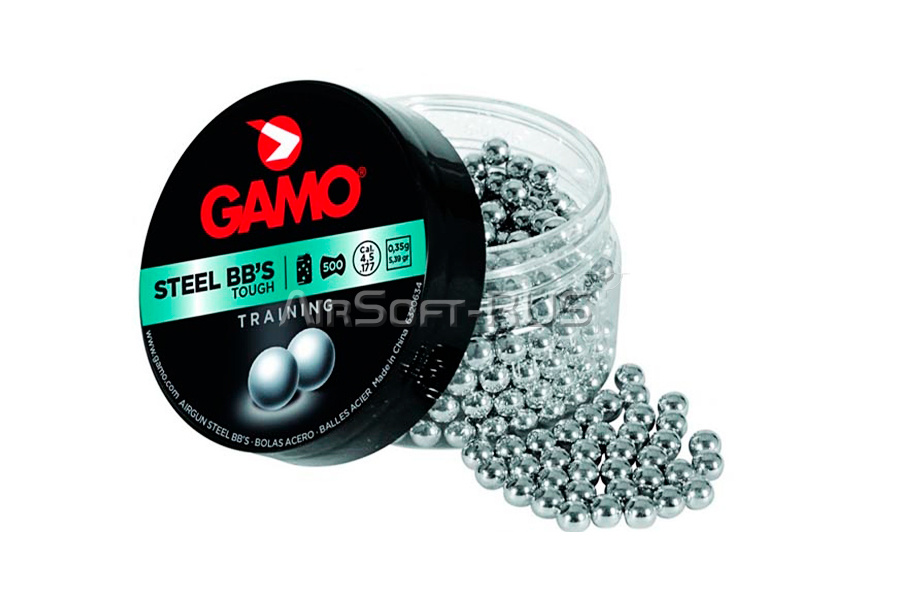 Шарики GAMO BBs стальные 4,5 мм 0.35гр 500 шт. (AG-6320634)