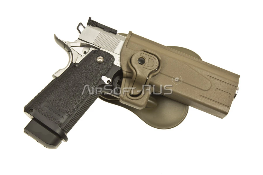 Кобура WoSporT пластиковая IMI для Hi-Capa TAN (GB-45-T)