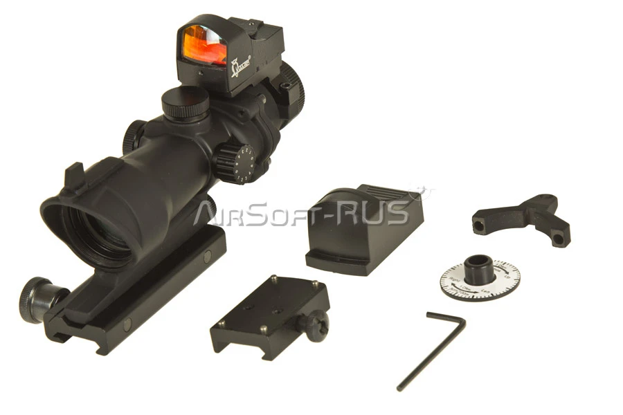 Прицел оптический Marcool ACOG TA01 4X32 Scope with Docter Red Dot (HY9077)