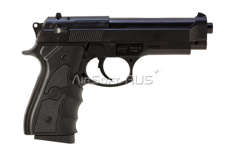 Пистолет Galaxy Beretta M92 с глушителем spring (G.052A)