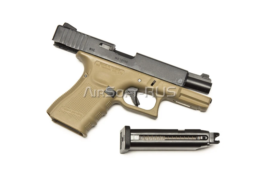 Пистолет WE Glock 23 Gen.4 TAN GGBB (DC-GP620B-TAN-WE) [1]