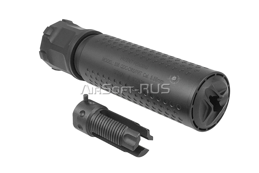 Глушитель с трассерным модулем Angry Gun KAC QDC/CRS-PRT BLK (ANG-CRSPRT-BLK-T)