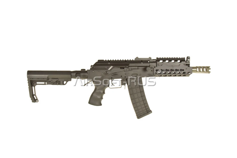 Автомат Cyma АКС-74У keymod цевье и приклад М-серии (CM076D)