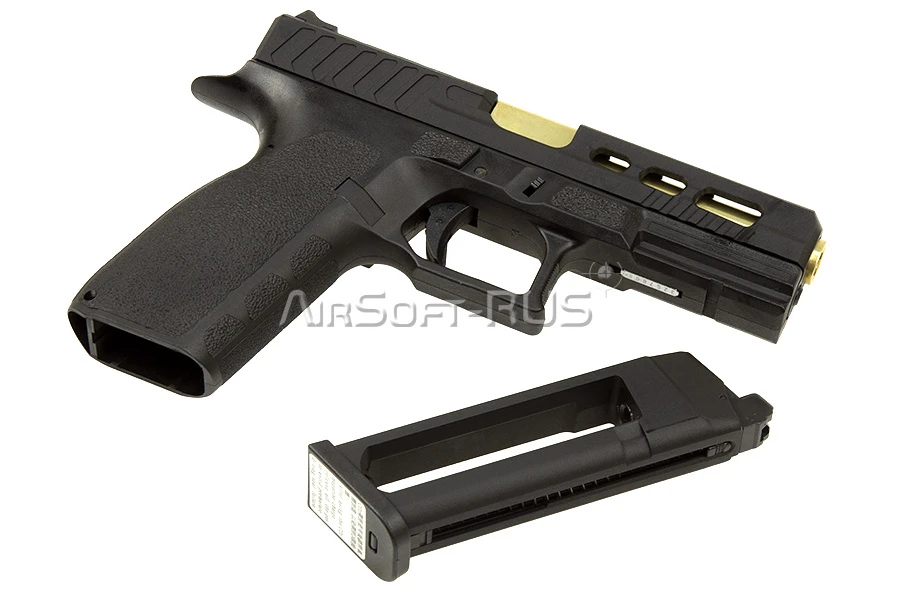 Пистолет KJW KP-13C Black&Gold CO2 GBB (CP442C)