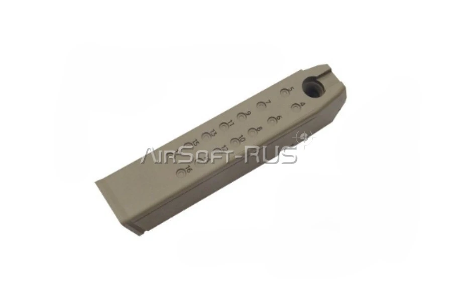 Облегчённый корпус магазина Guarder для G17/18C/22/34 9mm FDE TM (GLK-150(A)FDE)