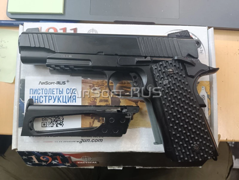 Пистолет KWC Colt 1911 Kimber Warrior CO2 GBB (DC-KCB-77AHN) [6]