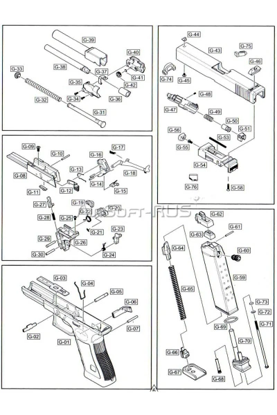 Внешний ствол East Crane Glock 17 (PA1030)