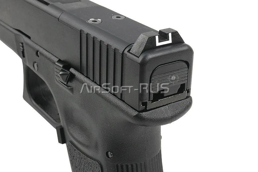 Пистолет WE Glock 34 с тактическим затвором GBB BK (GP650-34-BK)
