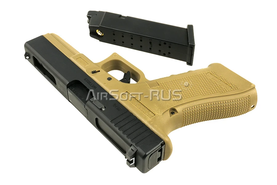 Пистолет WE Glock 18C Gen.4 TAN GGBB (GP617B (TAN)