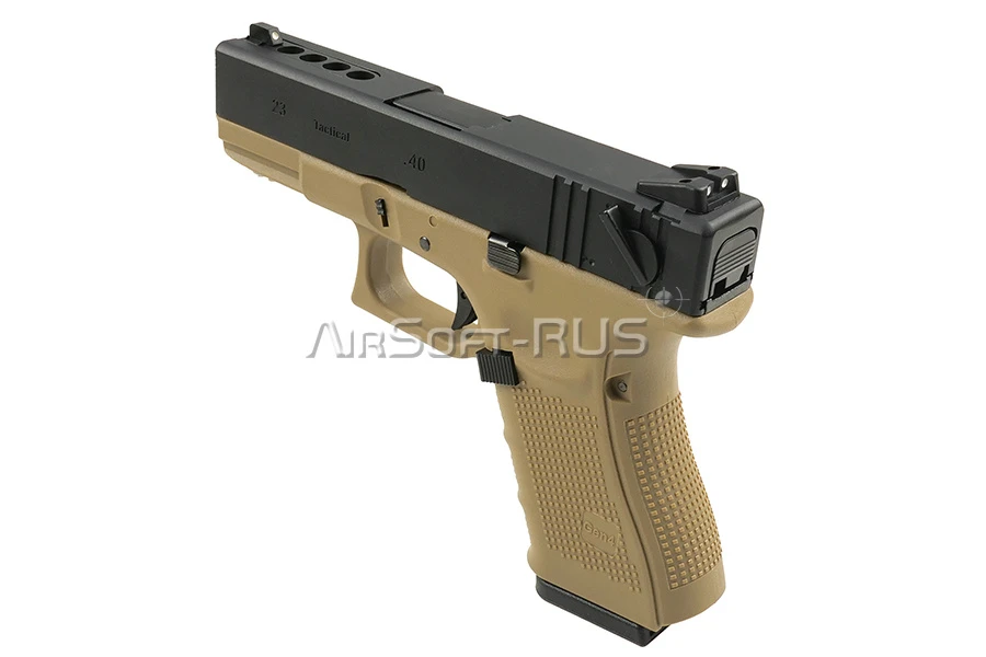 Пистолет WE Glock 23 Gen.4 TAN GGBB (GP620B-TAN-WE)