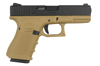 Пистолет WE Glock 23 Gen.4 TAN GGBB (GP620B-TAN-WE)