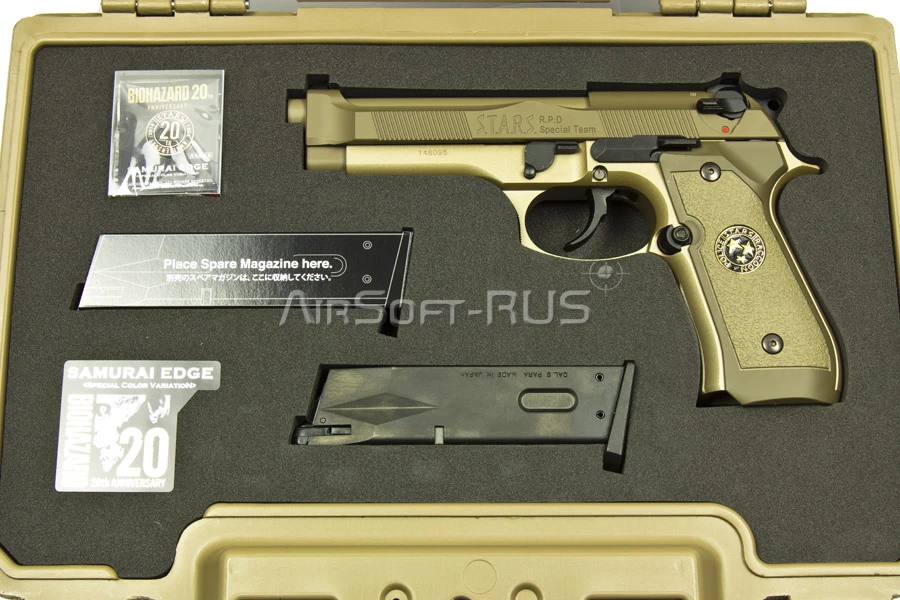 Пистолет Tokyo Marui Samurai Edge Biohazard 20th Anniversary GGBB (TM4952839142757)
