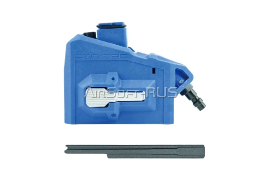 HPA адаптер M4 CTM для магазинов AAP-01/C / Glock Blue / Silver (CTM-KIT-0344)