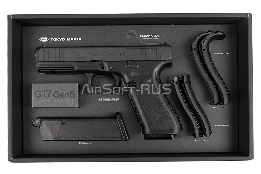 Пистолет Tokyo Marui Glock17 Gen 5 MOS GGBB (TM4952839144089)