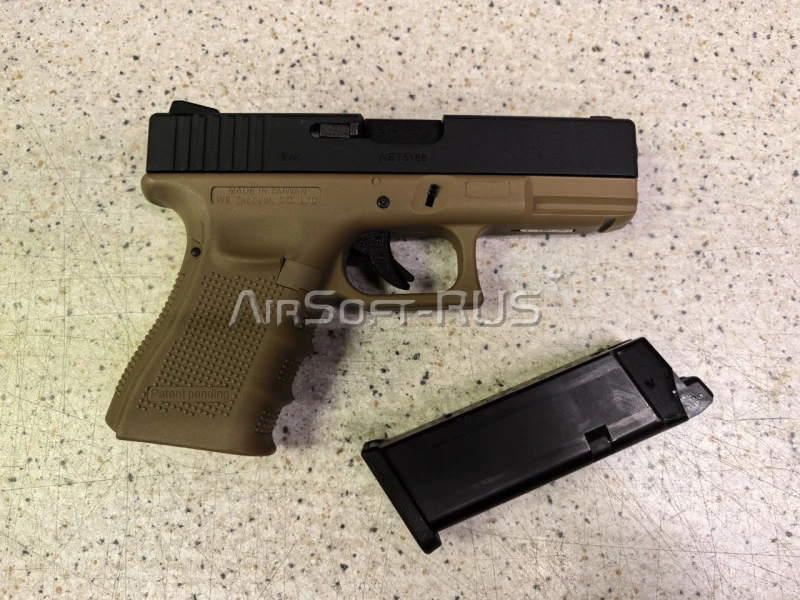 Пистолет WE Glock 23 Gen.4 TAN GGBB (DC-GP620B-TAN-WE) [1]